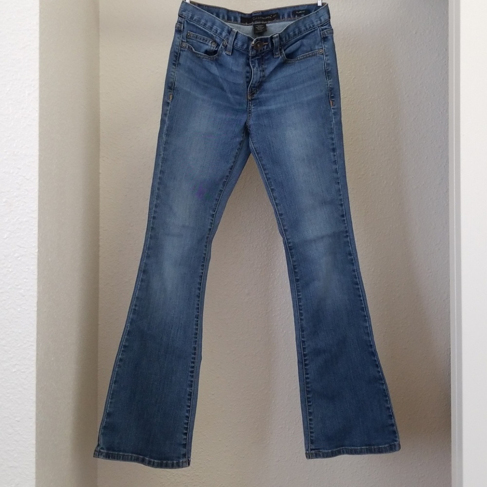 Calvin Klein flare fit boot leg pants